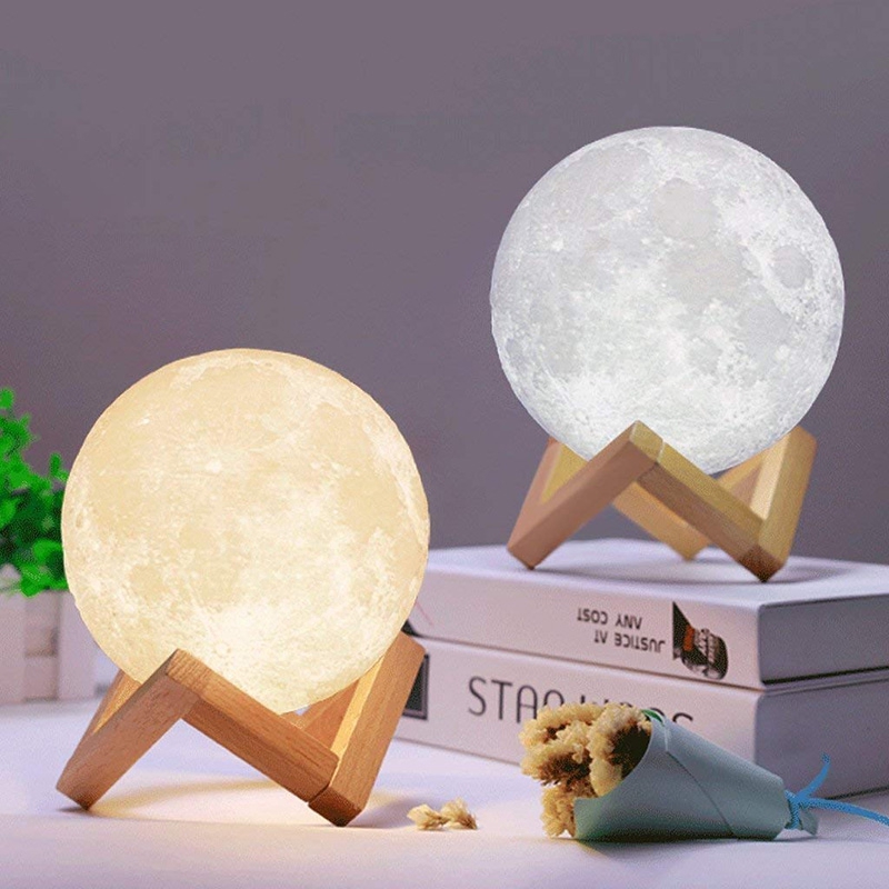 [Review] Đèn ngủ LED hình mặt trăng 3D độc đáo dùng trang trí - viwin.pw - VIWIN.PW