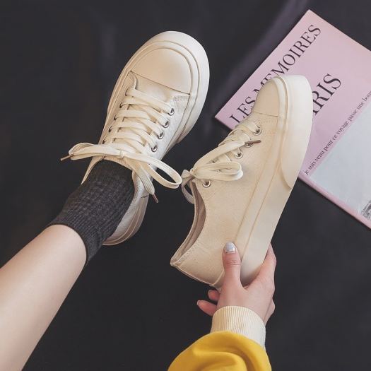 [REVIEW] Giày vải canvas cổ thấp đế bằng phong cách Ulzzang - viwin.pw - VIWIN.PW