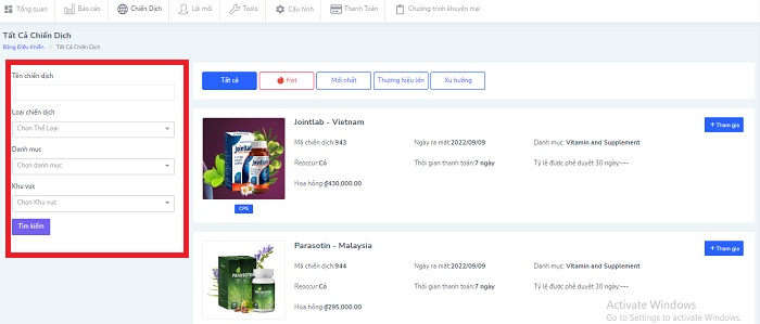 [AT] Cách đăng ký chiến dịch Accesstrade duyệt 100% - VIWIN.PW