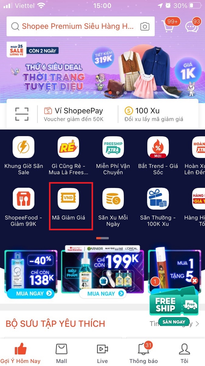 [Hướng dẫn] Cách lấy mã giảm giá Shopee hôm nay SIÊU DỄ - viwin.pw - VIWIN.PW