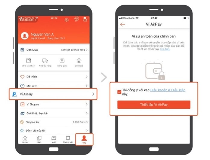 [Hướng dẫn] Cách liên kết Shopee với Airpay 3 bước - viwin.pw - VIWIN.PW