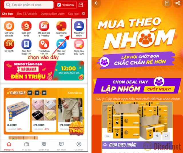 Mua theo nhóm Sendo – Lập hội chốt đơn, chắc chắn rẻ hơn - viwin.pw - VIWIN.PW Mua theo nhóm Sendo – Lập hội chốt đơn, chắc chắn rẻ hơn - viwin.pw - VIWIN.PW