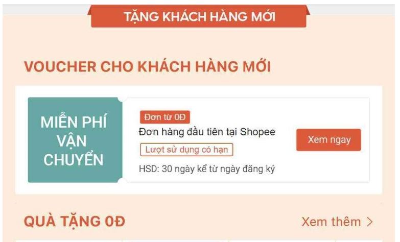 [Hướng dẫn] Cách nhận quà từ Shopee 0 đồng cho KH mới - viwin.pw - VIWIN.PW